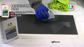 How to restore stained or bleached black slate [upl. by Accemahs628]