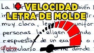 💨 ESCRIBE MÁS RÁPIDO con LETRA de MOLDE ✍️ 10 EJERCICIOS [upl. by Nunciata293]