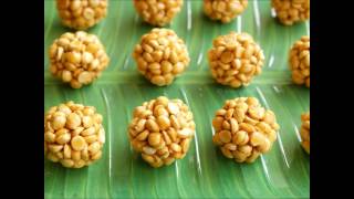 Pottukadalai urundai with jaggery [upl. by Ardnaet]