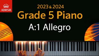 ABRSM 2023 amp 2024  Grade 5 Piano exam  A1 Allegro  Domenico Cimarosa [upl. by Cirilo999]