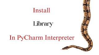 How to install libraries in pycharm interpreter [upl. by Dorcas]