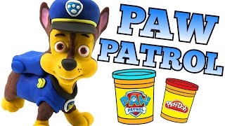 PAW PATROL Play doh Chase Stop Motion Rescue Pups video  PawDoh Animation [upl. by Corly768]