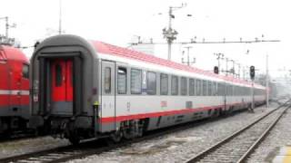 Eurocity 212 quotMimaraquot Zagreb  Frankfurt hauled by SŽ541 at Ljubljana [upl. by Munn]