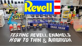 Scale Model Tips  Testing Revell Enamels  How To Thin amp Airbrush Them  Excellent Results [upl. by Lemire]