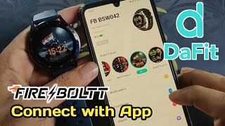 da fit smart watch how to connectfire boltt smartwatch connect to phone [upl. by Ridgley]