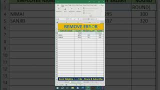 Ms Excel interview tips  use iferror function in excel to remove any error learnexcel exceltips [upl. by Jordana]