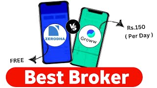 Zerodha vs Groww Charges best investment broker [upl. by Einapets]