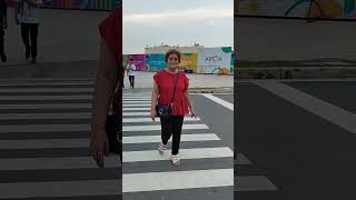 Stop look listen pedestrian lane Arca South crossing shorts [upl. by Dolf]