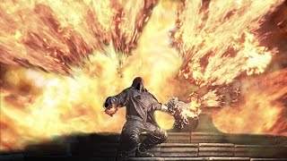 Dark Souls 3 PvP  AWESOME Warmth Seething Chaos Pyromancer with Dragon Head Shield [upl. by Wallack]