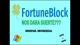 Fortune Blocks  Minamos esta nueva moneda  Noticias [upl. by Arther625]