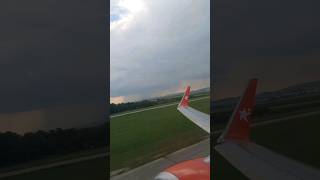 Taking off with Corendon airlines B737800 from Bratislava M R Štefánik airport [upl. by Butterfield]