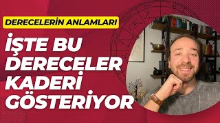 ASTROLOJİDE DERECELERİN ANLAMLARI 👀 DERECELER VE DOĞUM HARİTASI [upl. by Akemahc]