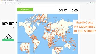 Can I name all 197 countries in the world  Sporcle Geography Quiz [upl. by Boru]