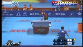 2012 China Warmup Matches for Olympics MA Long  XU Xin Full MatchShort Form720p [upl. by Koa538]