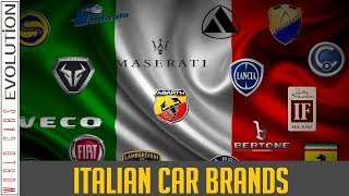 WCE  Italian Car Brands Companies amp Manufacturer Logos [upl. by Talia]