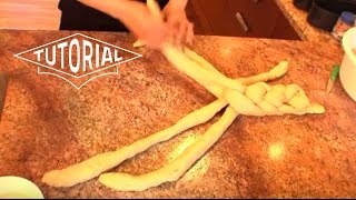 How to Braid a SixBraid Challah  Part 1 [upl. by Assyral]