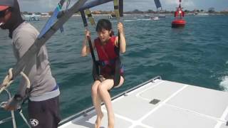 Parasailing Adventure Nusa Dua Bali  Wira Water Sports HD [upl. by Enehs811]