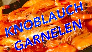 Knoblauch Tomaten Garnelen vom Grill  Klaus grillt [upl. by Teodorico41]