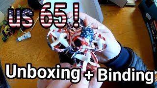 US65 unboxing and binding [upl. by Dnomde402]