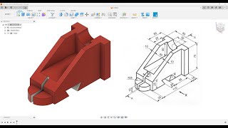 Fusion360 Part Modeling Tutorial173 design 3dmodeling modelingtutorial engineeringfusion360 [upl. by Christen]