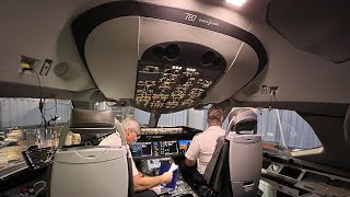 United Airlines Exclusive Boeing 7879 Cockpit Tour and FULL BRIEFING  UA2105 [upl. by Bjork]