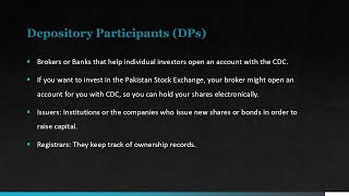 Depository Participants  Rights of Depositories and Beneficial Owners  Lecture 11 [upl. by Merriott42]