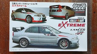 Fujimi 124 Mitsubishi Lancer Evolution VI Extreme  Plastic Model Kit Unboxing [upl. by Eberta172]