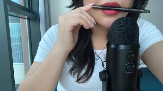 ASMR💋펜 옴뇸뇸  펜 니블링  pen noms nibbling asmr  om nom noms [upl. by Anirpas837]