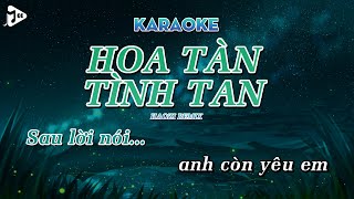 Karaoke Hoa Tàn Tình Tan Haozi Remix  Giang Jolee  Beat Remix Chuẩn Hot Tik Tok [upl. by Aeresed]