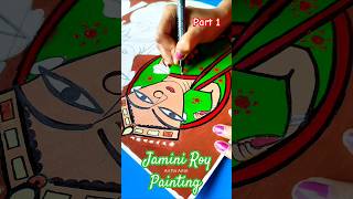 Jamini Roy Painting  Part 1  art painting drawing maadurga shorts [upl. by Mickey]