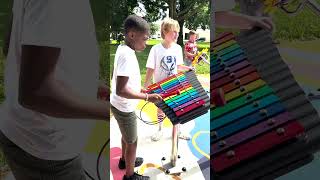 Hamilton Park Music Garden  Percussion Play Outdoor Musical Instruments musicplayground music [upl. by Akfir910]