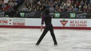 Keegan Messing  Senior Men Free Program CTNSC17 [upl. by Remas485]