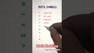 Maths Symbol  Signed  Mathematical Shapes and Symbols  MathModeling49 [upl. by Hartley]