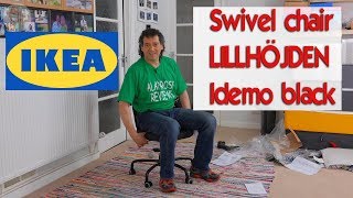 ikea lillhojden swivel chair review and assembly instructions [upl. by Nalor]