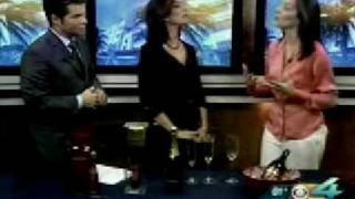 Sabering Champagne on CBS [upl. by Lechar327]