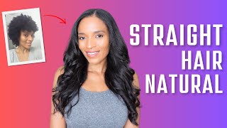 Why My Type 4 Natural Hair Grows Faster Straight  Straight Hair Natural [upl. by Ahsemo]