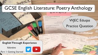 GCSE English Literature WJEC Eduqas Poetry Anthology Valentine  Part 1 [upl. by Chemarin]