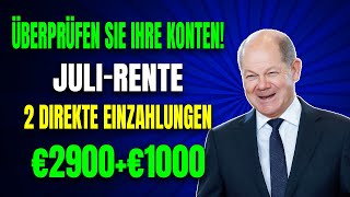 Über 60 2 Einzahlungen von €2900  €1000 für Senioren der gesetzlichen Rentenversicherung gesendet [upl. by Tracay]