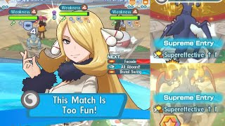 6EX Cynthia amp Garchomp  Supreme Entry quotSync Nukequot at 2000pts Champion Stadium  Pokémon Masters EX [upl. by Eifos]