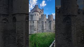 Gravensteen Medieval Castle in Ghent Belgium today travel castle ghent [upl. by Navap]