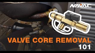 VALVE CORE REMOVAL 101 with NAVAC NVR1 [upl. by Aoniak]