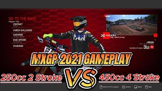 MXGP 2021MAGGIORA ITALY  250cc 2Stroke VS 450cc 4Stroke [upl. by Aneleve453]