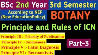 International Code of Botanical NomenclatureICBNPrinciples and Rules of ICNBotnical Nomenclature [upl. by Nojid]