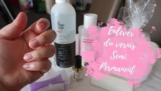 💅 TUTO  ENLEVER LE VERNIS SEMI PERMANENT FACILEMENT [upl. by Sollie648]