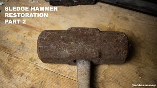 Sledge Hammer Restoration  Installing the Handle Tutorial  AKOGR [upl. by Bayless]