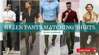 Green Pant Matching Shirts  Green Pants Combination Shirts Ideas [upl. by Cheadle537]