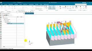 Cut Pattern in NX CAM 2024 siemensnx nxcam cutpattern 2024 [upl. by Ljoka]
