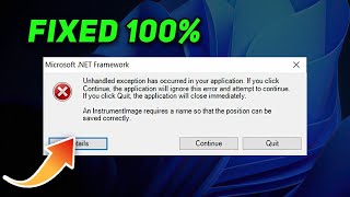 FIX  Unhandled Exception has Occurred in a Component in Your Application [upl. by Pierce]