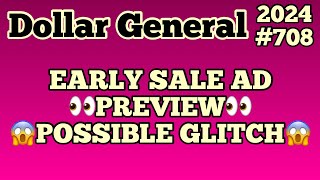 2024708👀Dollar General Couponing‼️EARLY SALE AD PREVIEW😱POSSIBLE GLITCH‼️Must Watch👀👀 [upl. by Lenzi]