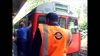 London Underground CStock Tube Train Breaks Down  Southfields Tube Station 5th July 2012 [upl. by Liartnod]